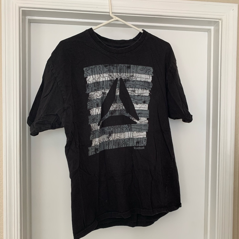 Black Reebok shirt